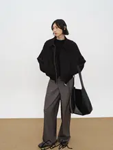 短丈デコンストラクションジッパージャケット【スタイリッシュなシルエット】