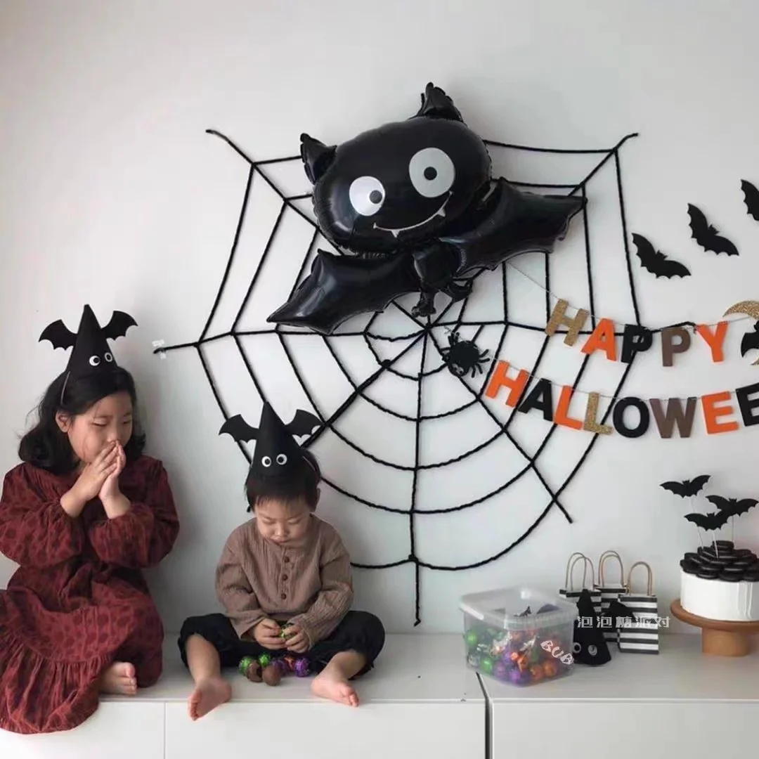 ハロウィン用アルミ製風船：バット・ジャック・ウィッチなど多様なキャラクターでパーティーデコレーション