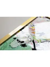 春のインスピレーション！アートフレーム壁掛け絵画【金フレーム・玄関用・木製】