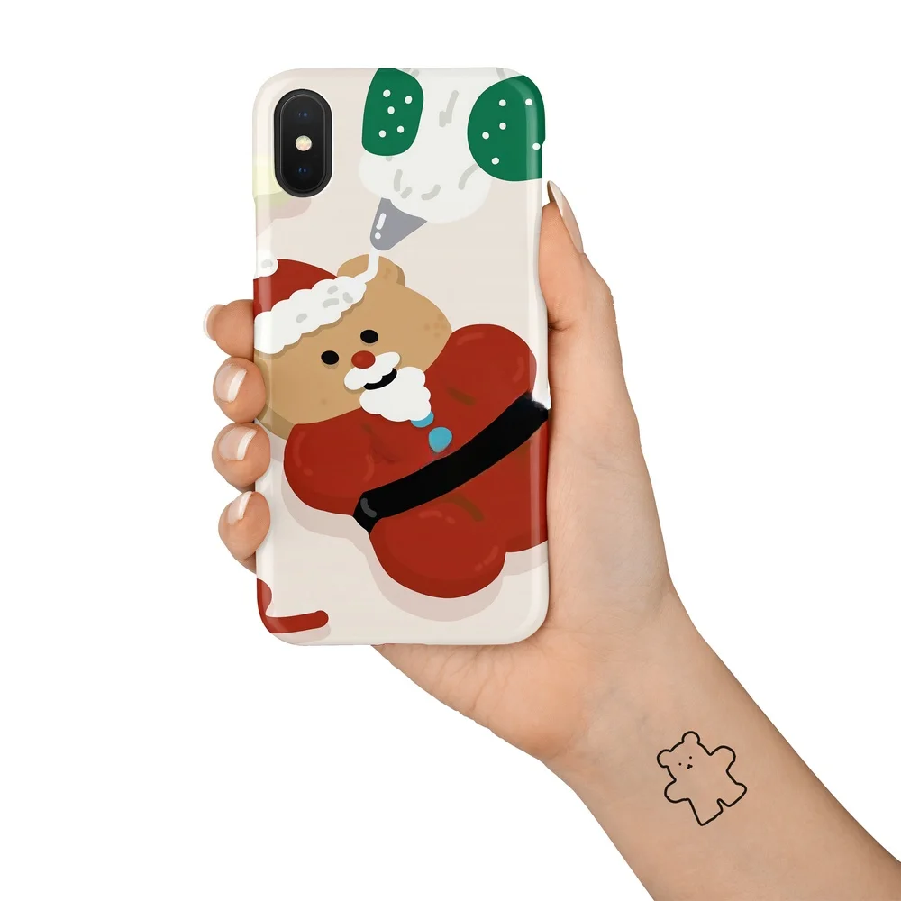 クリスマス限定 マフィンベア スマホケース：iPhone対応のインスタ風デザインと保護性能の実証