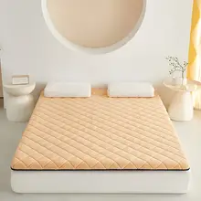 羊毛フランネル製 冬用厚手マットレス【シングルサイズ・家庭用・学生寮向け・保温・ラテックスフォーム】