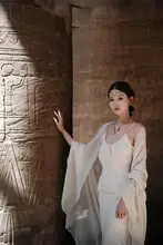 エジプト海辺旅行用のコットンリネンストール【UVカット・ビーチ・サハラ撮影用・多用途】