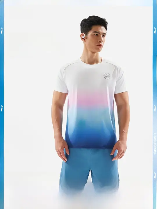 LINING ランニングTシャツ【メンズ・半袖・速乾・夏用・通気性】