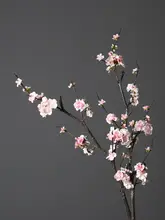 中式造花 梅の花と桃の花のアレンジメント【インテリア用・テーブル花瓶飾り】