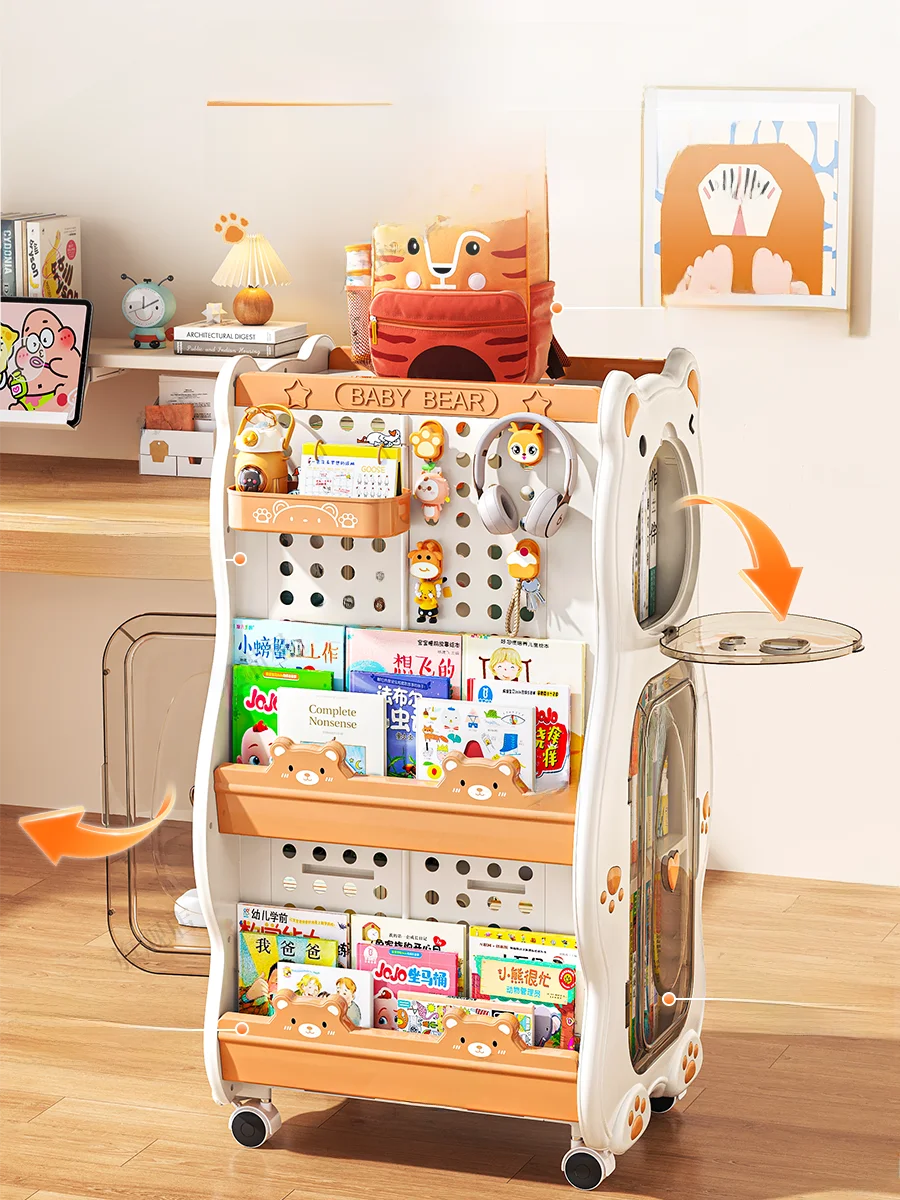 子供用移動式収納カートDF-3320：子ども部屋に最適な折りたたみ式収納の実用性と設計原理
