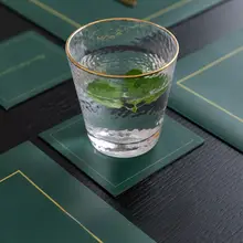 防水防油 レザー製 北欧風 テーブルマット【アメリカンスタイル・耐熱・滑り止め付き】