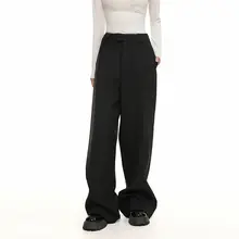高級感のある気品漂うストレートワイドパンツ【ハイウエスト・ゆったり・エレガント】