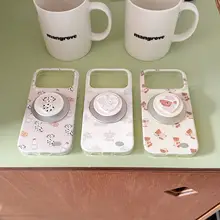 Rolincube 可愛いマグネット式スマホスタンド【伸縮可能・携帯用・ペットデザイン】