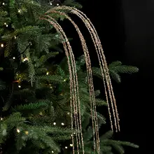 流行のデザイン！クリスマス用ブリリアントスパンコール付き挿枝【麦穂・流し房】（セットアップ対応）