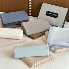 シンプルなデザイン！ロングコットン素材のベッドシーツ・ボックスシーツ・枕カバー【四季対応・汎用性抜群】（セットアップ対応）