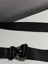 アウトドアスタイルのナイロン編みロックバックルワークベルト【カジュアル・ジーンズ用】