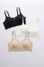 夏用薄型ブラジャー【大きい胸を目立たなくする・ウサギ耳カップ・ノンパッド・フルカップ】