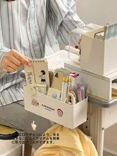 デスクサイド収納ラック【クリップ式・学生向け・ペンスタンド・バッグフック付き】