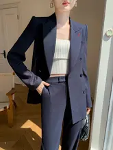 エレガントな英国風スーツ【女性用・秋冬・フォーマル・通勤用】（セットアップ対応）