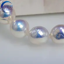 天然淡水バロックパールブレスレット【高品質・極上の柔らかさ・エラスティック・クリアデザイン】