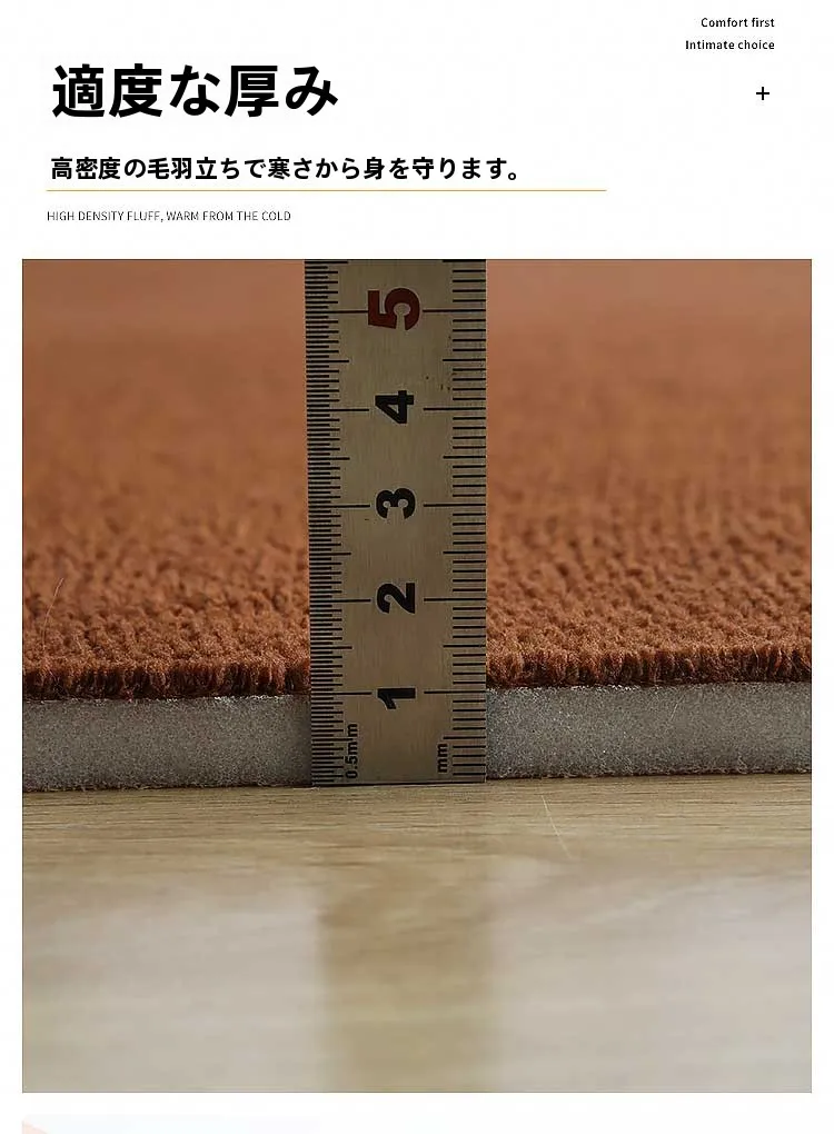 厚手のモダンデザインソファ用ラグ：防ダニ性と洗濯可否を考慮した実用性評価