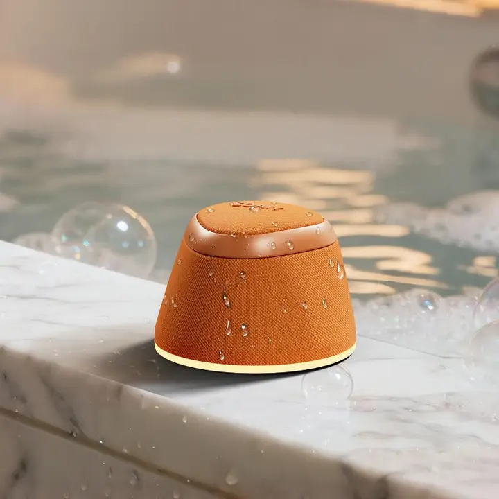 磁気吸着 Bluetoothスピーカー【防水・ポータブル・ホームバスルーム用・ミニ】