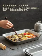 スタイリッシュなステンレス製 長方形プレート【家庭用・美しいデザイン・上質】