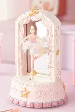 回転するバレリーナの音楽ボックス【クリスタルボール・雪舞う・子供用誕生日ギフト】