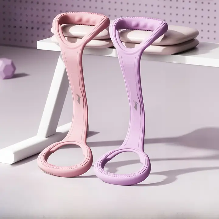 8の字 チューブ レディース 背中ストレッチ 開背 直角肩 フィットネス 自宅用 トレーニング器具 「Li-Ning」