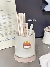 高級感のある陶器製箸立て【キッチン用・収納・水切り付き】