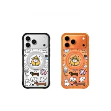 液体シリコン製のスタンド付きスマートフォンケース【iPhone用・折りたたみ・回転機能・防落下対応】