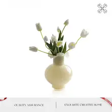MOLA.Luke ガラス花瓶【フランス風・高級感・水栽培用装飾品】