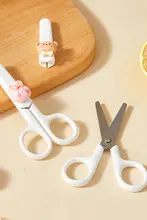 赤ちゃん用食材カットはさみ【ステンレス製・持ち運びに便利】