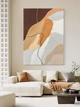 CM.ART 手描き油絵 リビング用和のテイスト装飾画【現代的・大サイズ・抽象的なテクスチャ】
