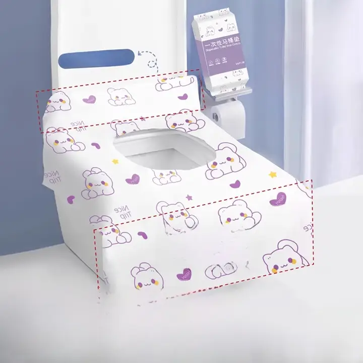 使い捨てトイレマット【便利な個包装・全カバータイプ・旅行・ホテル用】