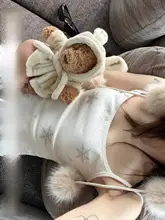 冬用 着心地抜群なトップスとワイドパンツのパジャマセット（セットアップ対応）
