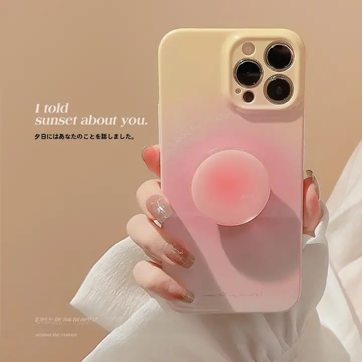 可愛いカートゥーンデザインの流沙式スマホスタンド【デスクトップ用・ポータブル・貼付けタイプ】
