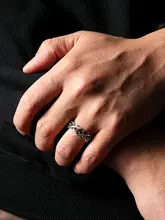 純銀製 ジュエリーモチーフのトゲリング【ユニセックス・カジュアルウェア・ギフトに最適】