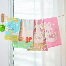 極上の柔らかさ コットン製 ベビー用四層ガーゼタオル【吸水性・洗顔・お風呂用】