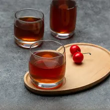 透明な円形グラス【果汁・ビール・お酒用】