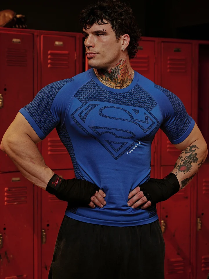 速乾性の高いストレッチフィット メンズトレーニングTシャツ【薄手・半袖】