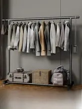 室内用移動式ハンガーラック【簡易設計・ベッドルーム・バルコニー用】