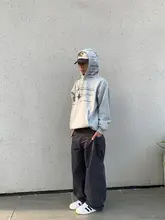 アメリカンヴィンテージ風 ワイドレッグパンツ【ストリートスタイル・スケボー用・男女兼用】（セットアップ対応）