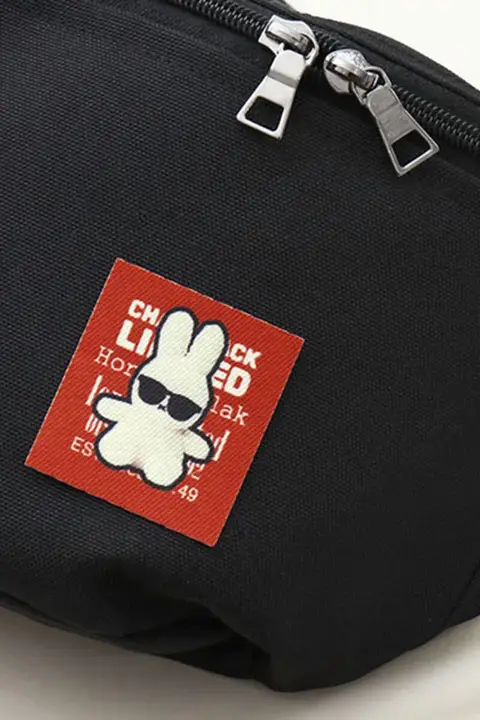 ファッション小ウサギデザインの布ラベル【DIY用・手作りの帽子や縫製装飾に最適】