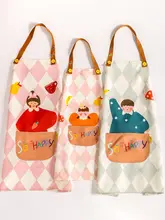 可愛いデザインの親子用エプロン【防水・防油・キッチン用】（セットアップ対応）