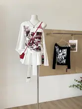 デザイン性のある長袖Tシャツ【アメリカンスタイル・くびれ効果・着回し力抜群】（セットアップ対応）