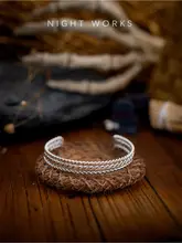 欧美風 ツイスト麻ロープブレスレット【シンプル・男女兼用】