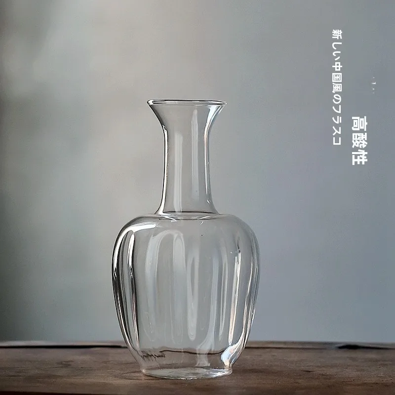 耐熱ガラス製の新中式酒器セット【白酒杯・清酒酒壶・分酒器付き】（セットアップ  対応） おうち時間を豊かにするおすすめアイテム
