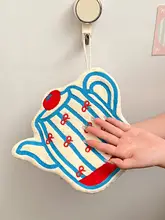 かわいいデザインの吸水性タオル【厚手・掛け式・衛生的】