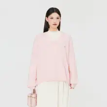 ふんわりカラーのニットトップス【ルーズフィット・冬用・極上の柔らかさ】（セットアップ対応）