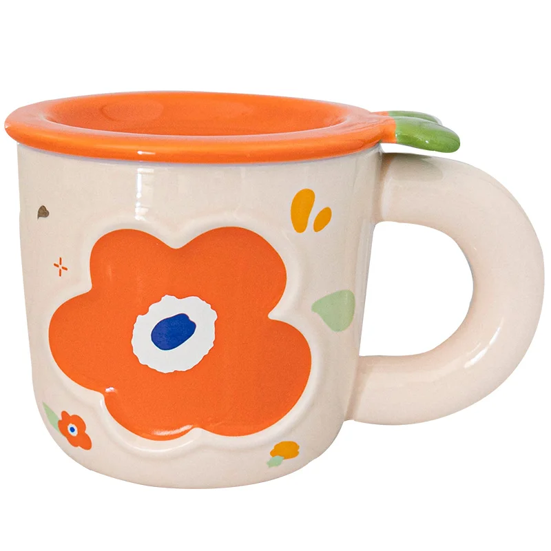 可愛らしいフラワー モチーフ 陶器マグカップ：限定デザインと学生・ギフト用途の実用性解析