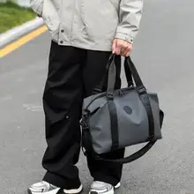 大容量 メンズ・レディース旅行用トートバッグ【軽量・ジム・出張対応・ショルダーストラップ付き】