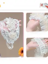 赤ちゃん用レースヘアバンド【通気性・プリンセススタイル・女児用・新生児用】