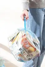 ゴミ収納 家庭用 手提げ式 カラフル 厚手 ベスト型 使い捨てプラスチック袋