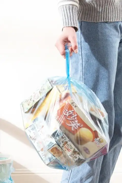 ゴミ収納 家庭用 手提げ式 カラフル 厚手 ベスト型 使い捨てプラスチック袋
